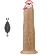 Lovetoy Dual Layered Platinum Silicone 22.8 Cm Titreşimli Realistik Penis