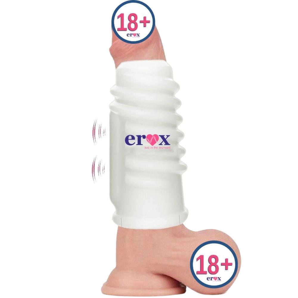 Lovetoy Spiral Knights Ring Titreşimli Yarım Penis Kılıfı