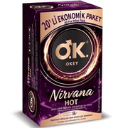 Okey Nirvana Hot Eko Paket 20'li Kondom Prezervatif