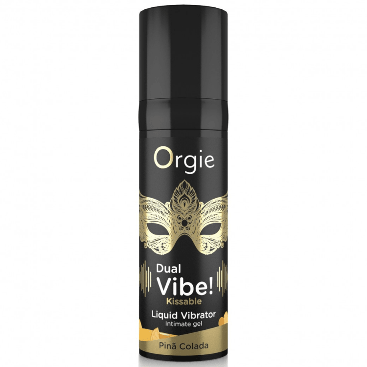 Orgie Dual Vibe Pina Colada Aromalı Öpülebilir Likid Vibratör 15 Ml.