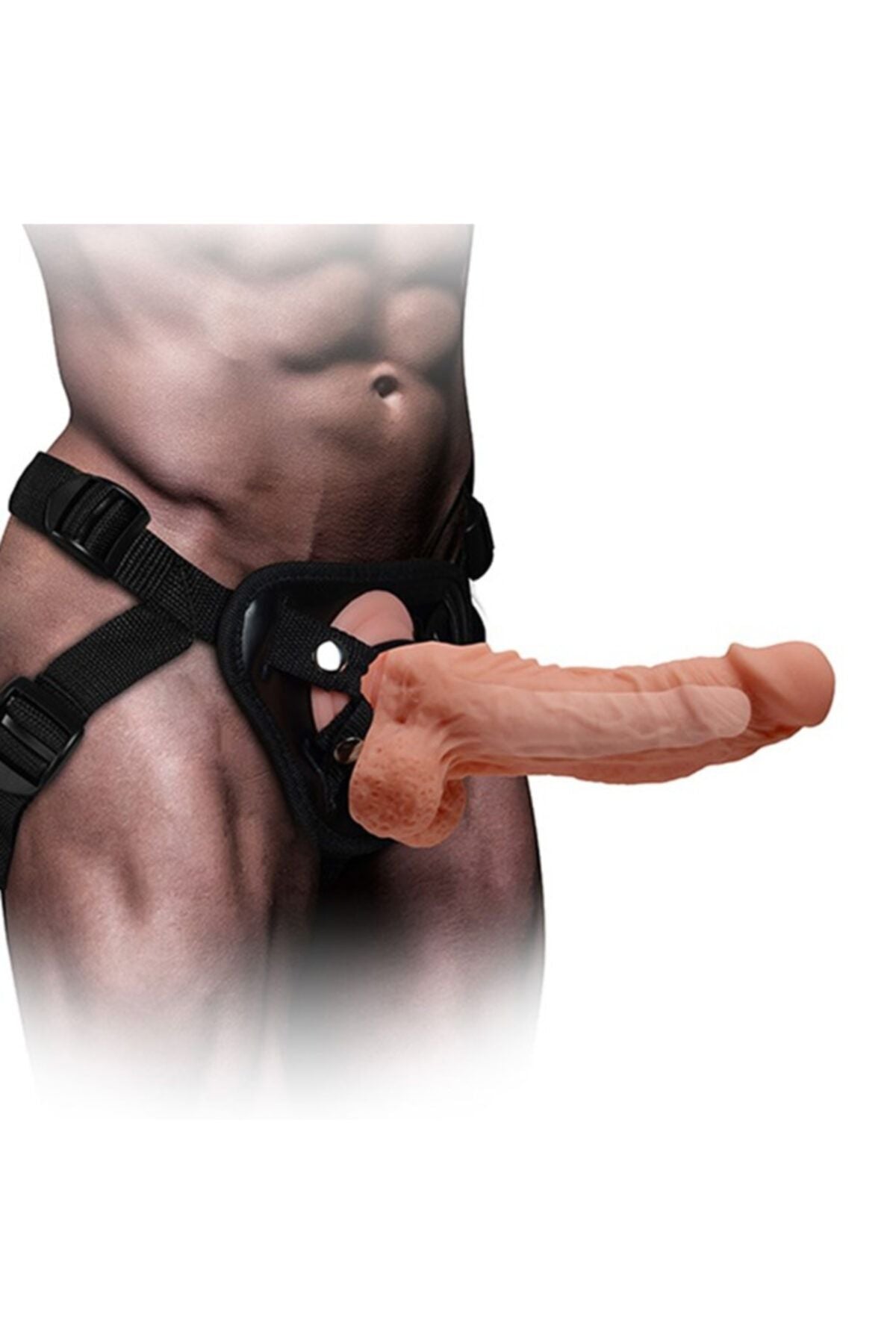 Mars 17.5 Cm Içi Boş Belden Bağlamalı Kemerli Realistik Dildo