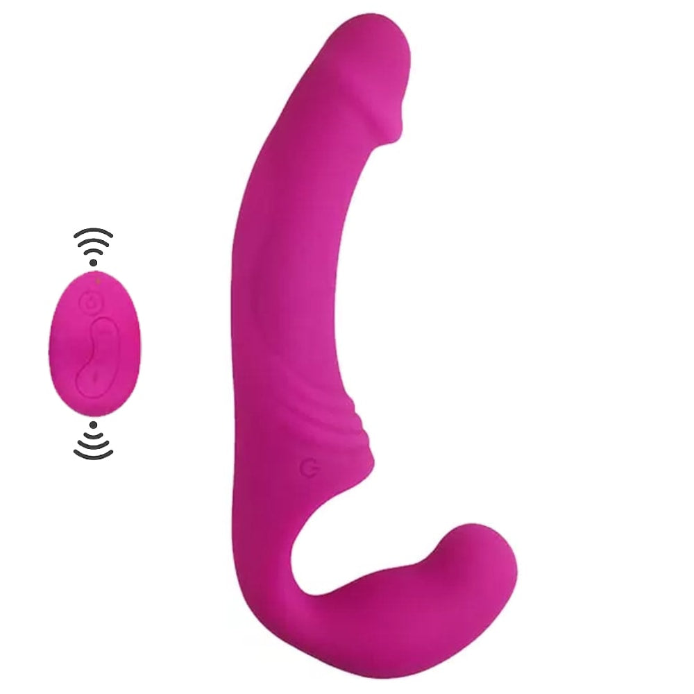 Aphrodisia Uzaktan Kumandalı Strapless Strap-On Vibratör Pink