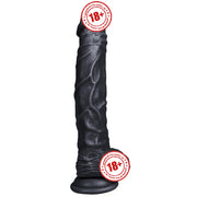 Xise Dildo Series Knight Flexible Realistik Penis XS-WBC10002-Black
