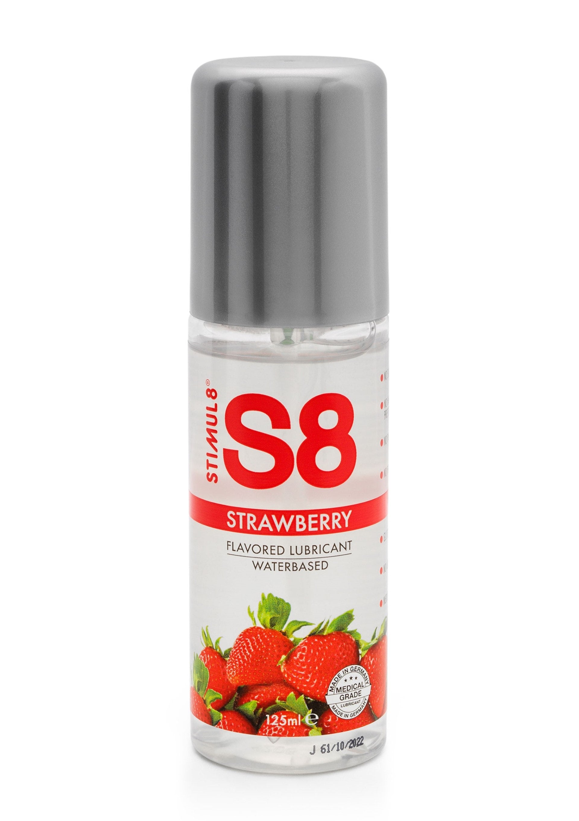 S8 Su Bazlı Çilek Aromalı 125ml Kayganlaştırıcı
