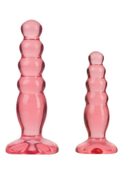 Doc Johnson Crystal Jellies Silikon Anal Plug Başlangıç Seti