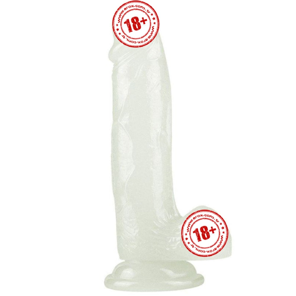 Lovetoy Lumino Play 19 Cm Fosforlu Realistik Jel Penis
