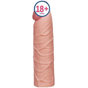 Lovetoy Pleasure X-Tender 3 cm Dolgulu Damarlı Realistik Penis Kılıfı