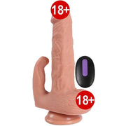 Dildo Series Hadun Klitoris Stimülasyon Dual Titreşimli Realistik Penis