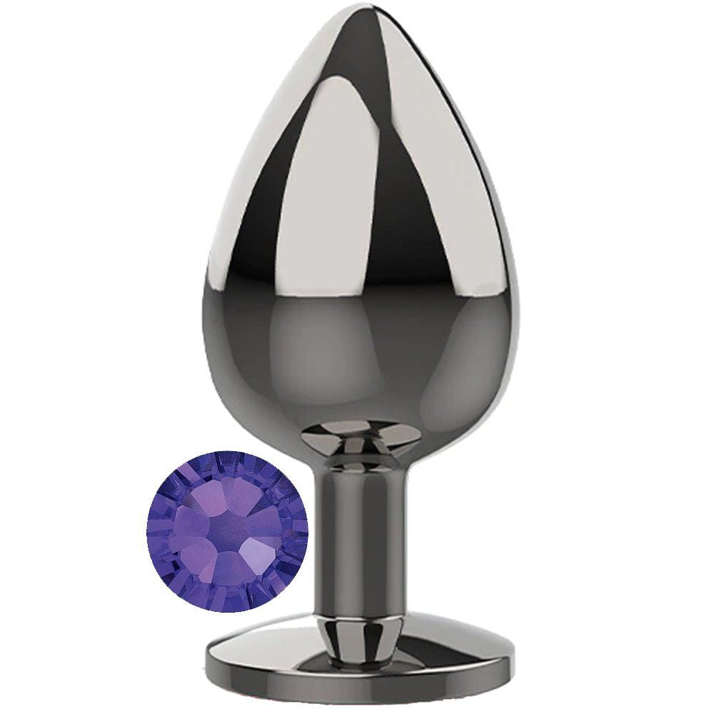 Erox Purple Jewellery Large Lüks Çelik Anal Plug
