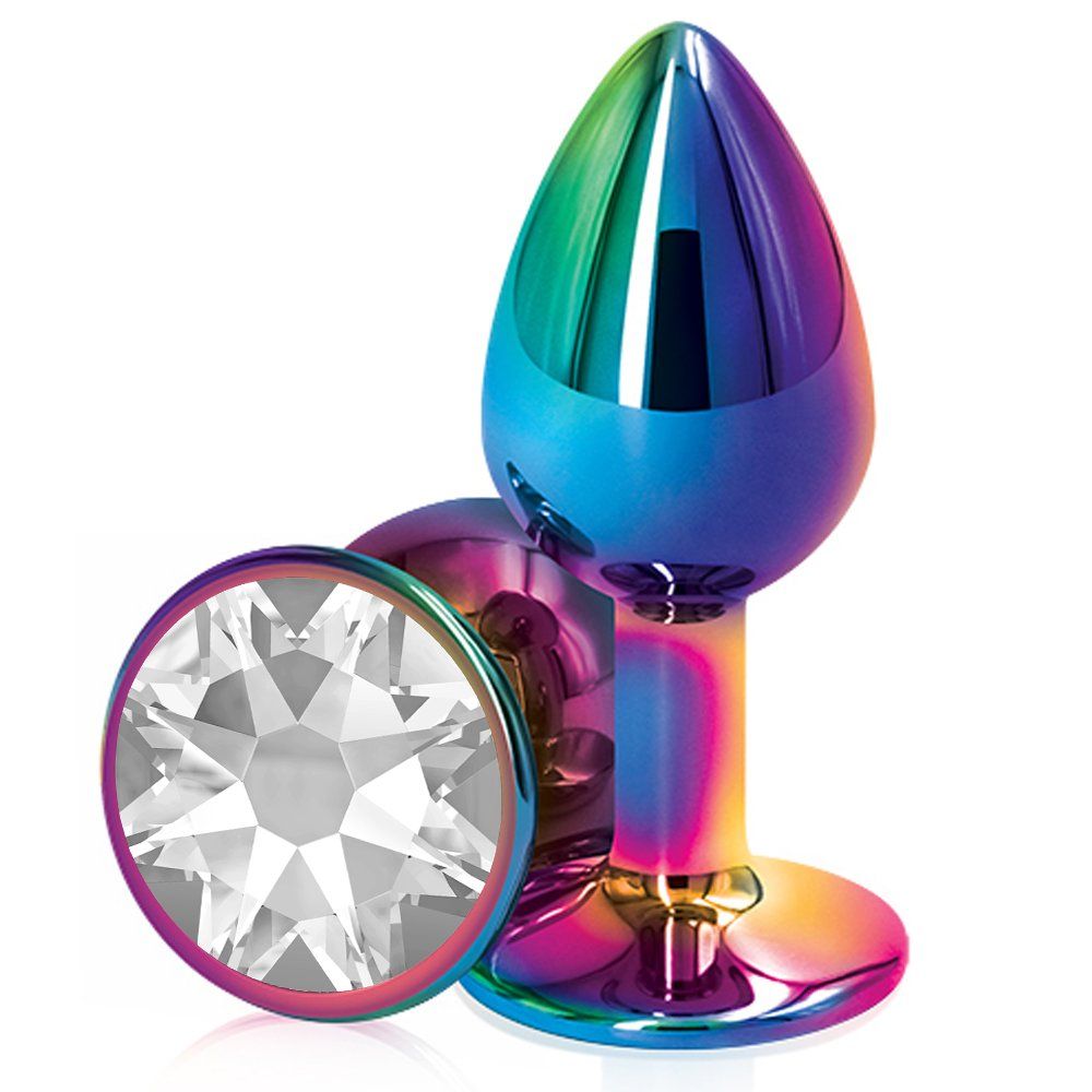 Erox Rainbow Hot Cooling White Large Anal Metal Plug