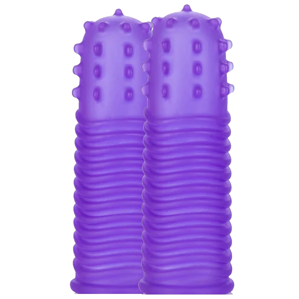 Calexotics Intimate Play Finger Tingler Parmak Kılıfı-Purple