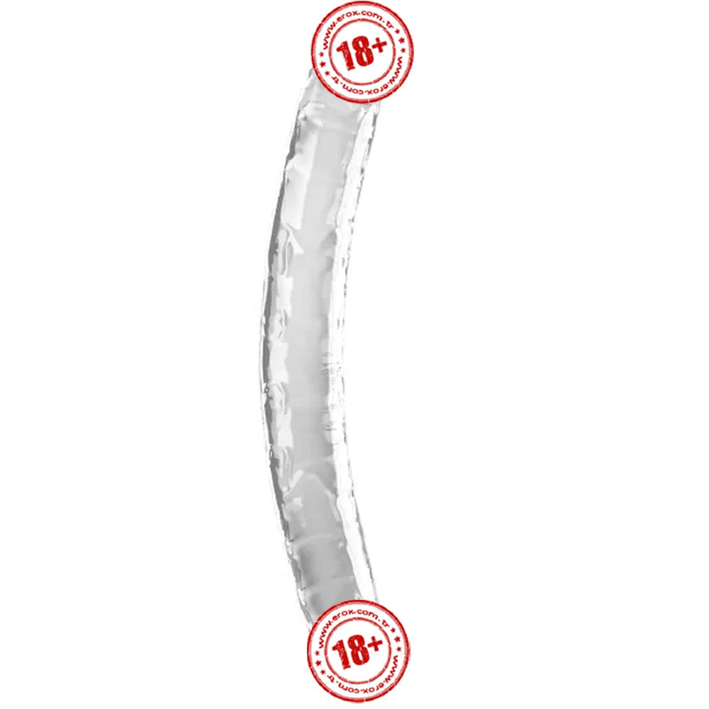 Lovetoy Flawless Clear Dildo 30 cm Çift Taraflı Realistik Penis LV310018