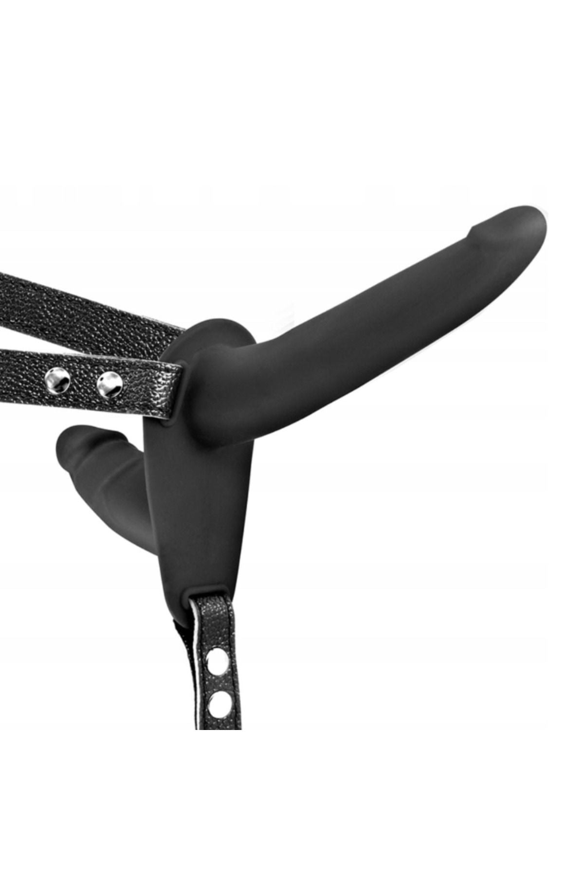 Double Penetrix Strap-On Biseksuel Dildo Straples Strap-on-Black