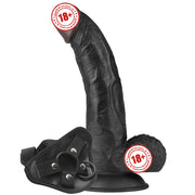 Lovetoy Easy Strapon 21.5 cm Kemerli Realistik Zenci Penis