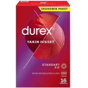 Durex Yakın Hisset Duyarlılık İçerikli 16'lı Prezervatif Kondom