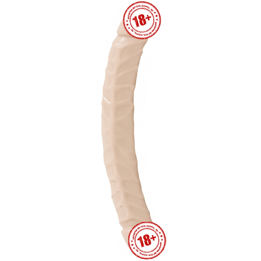 Doc Johnson Jr. Veined 30 Cm Çift Taraflı Realistik Jel Penis-Ten