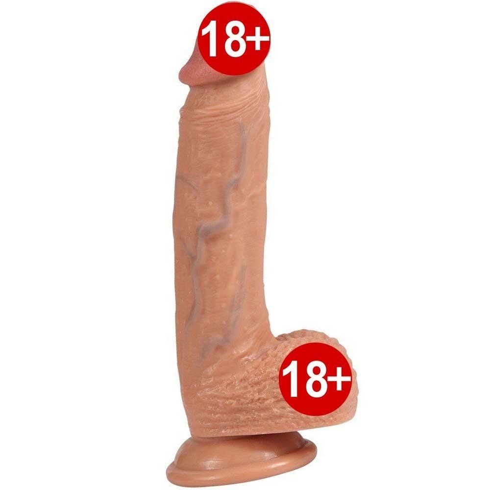 Dildo Series Dean 21 cm Çift Katmanlı Et Doku Realistik Penis