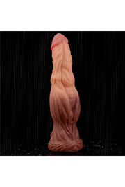 Lovetoy 9.5'' Dual layered Platinum Silicone Cock Dildo