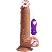 Shequ Dildo Series Dean Natural Doku 21 Cm Titreşimli Realistik Penis