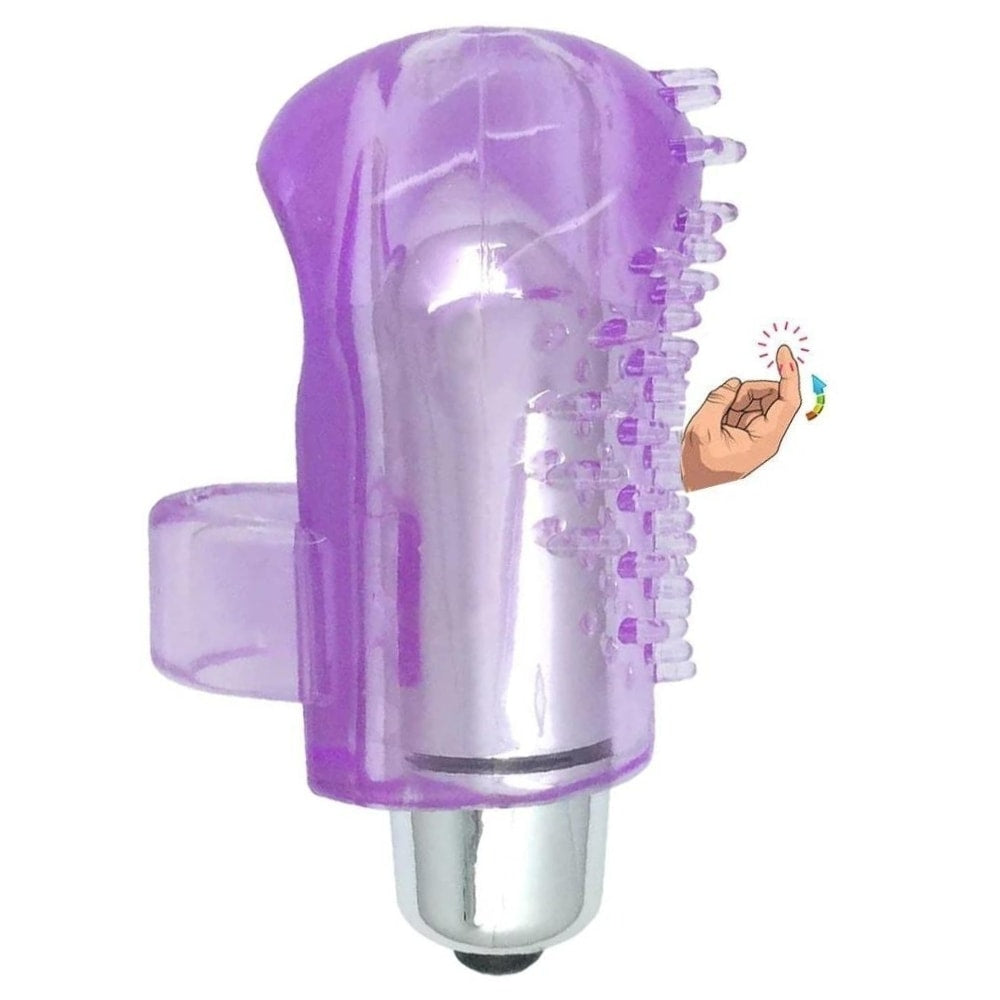 Erox Finger Vibe Silicone Tırtıklı Parmak Vibratör