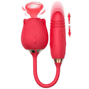 Erox Rose Emiş Güçlü ve İleri Geri Hareketli Gül Vibratör