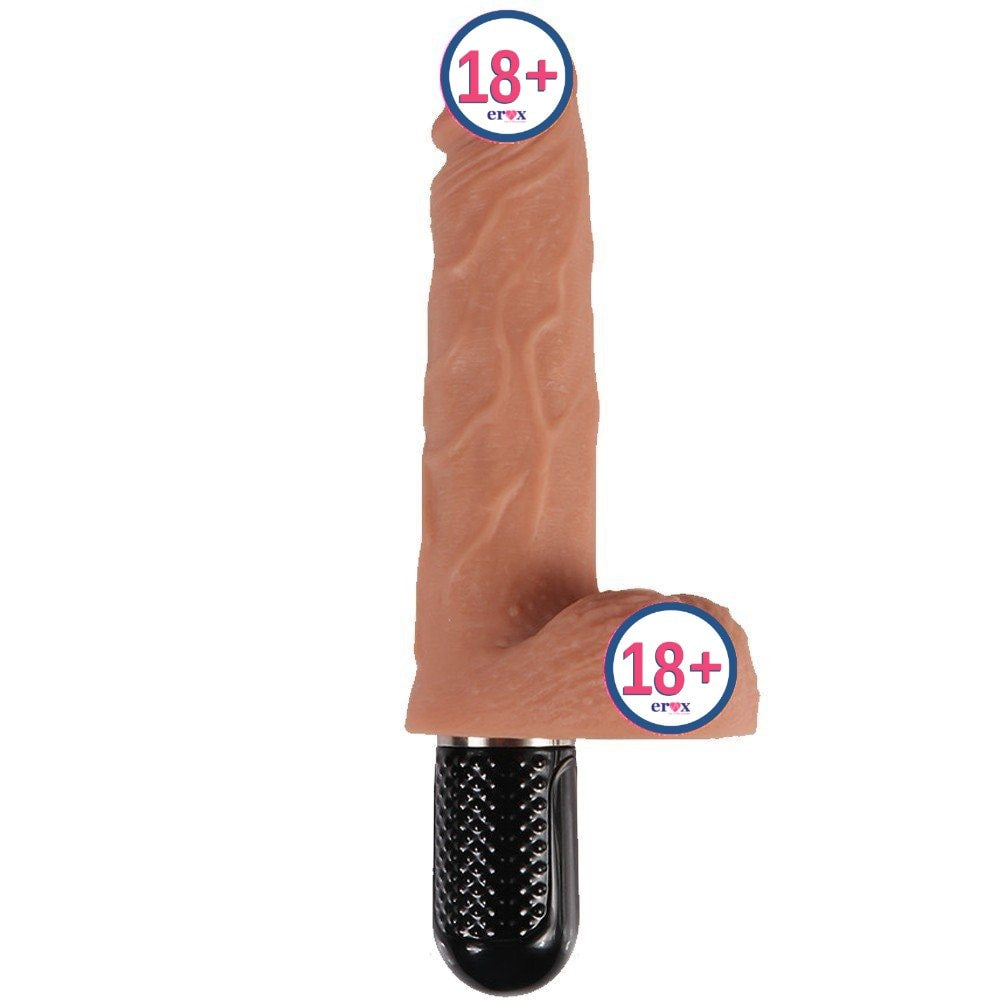 Dildo Series Victor 10 Modlu Çift Katmanlı Realistik Vibratör