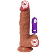 Shequ Dildo Series Hans Natural Doku 21 Cm Titreşimli Realistik Penis