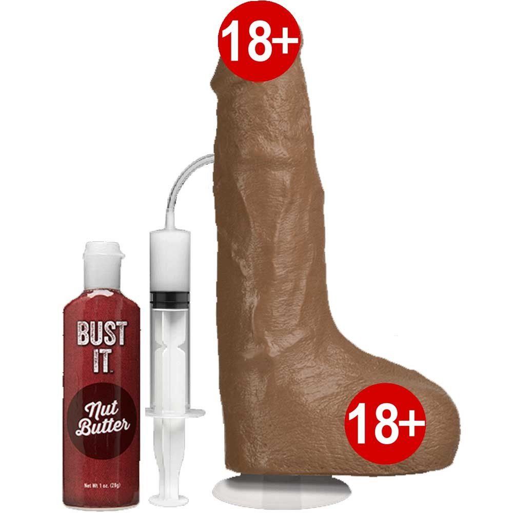 Doc Johnson Bust İt Fışkırtmalı Boşalabilir Karamel Realistik Penis