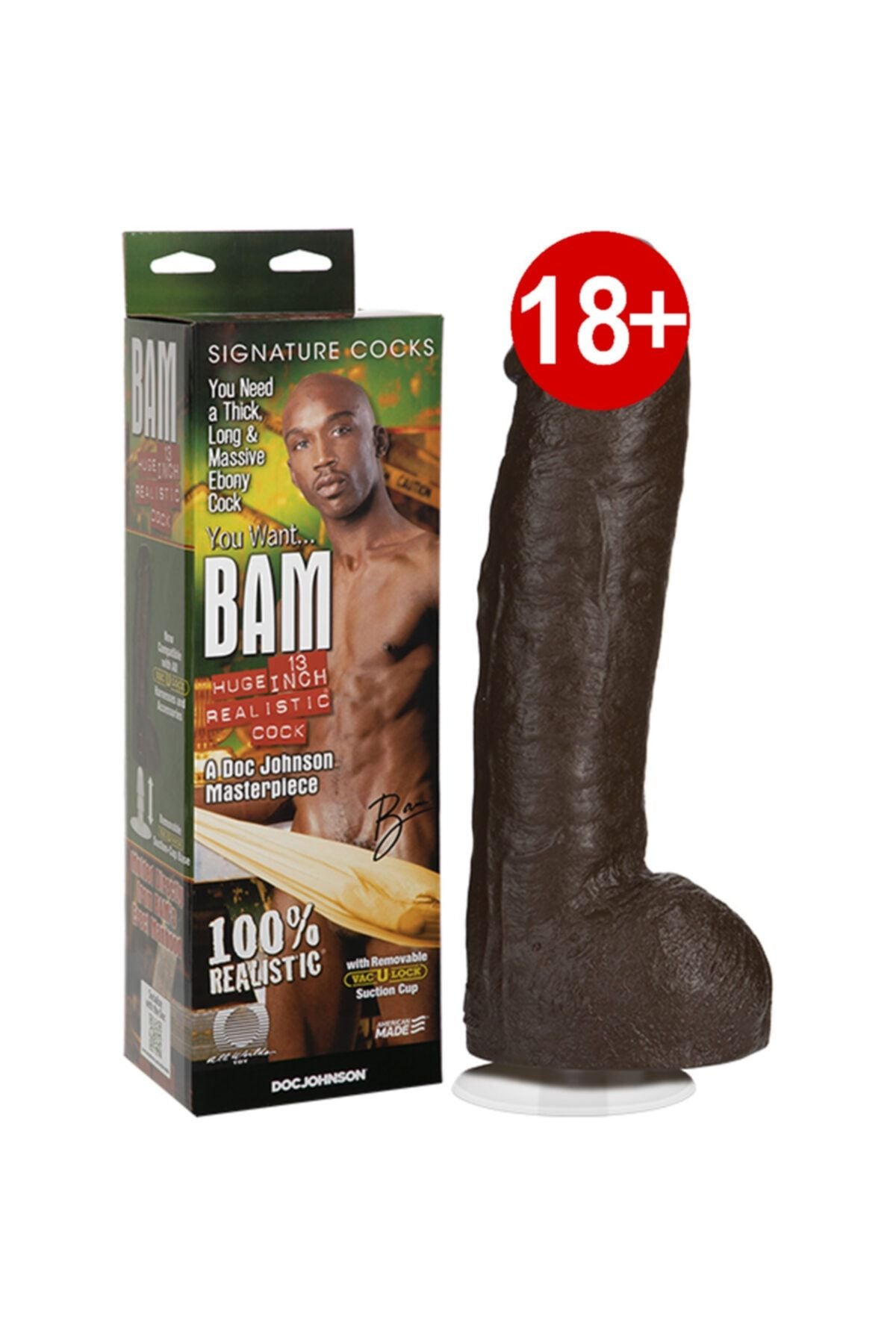 Doc Johnson Bam Huge 33 Cm Dev Realistik Penis