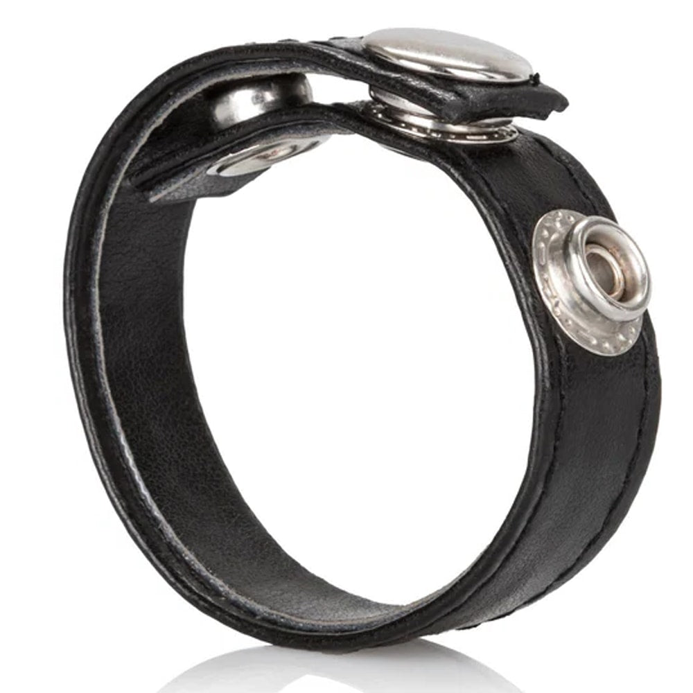 Calexotics Leather 3-Snap Ring Deri Penis Halkası