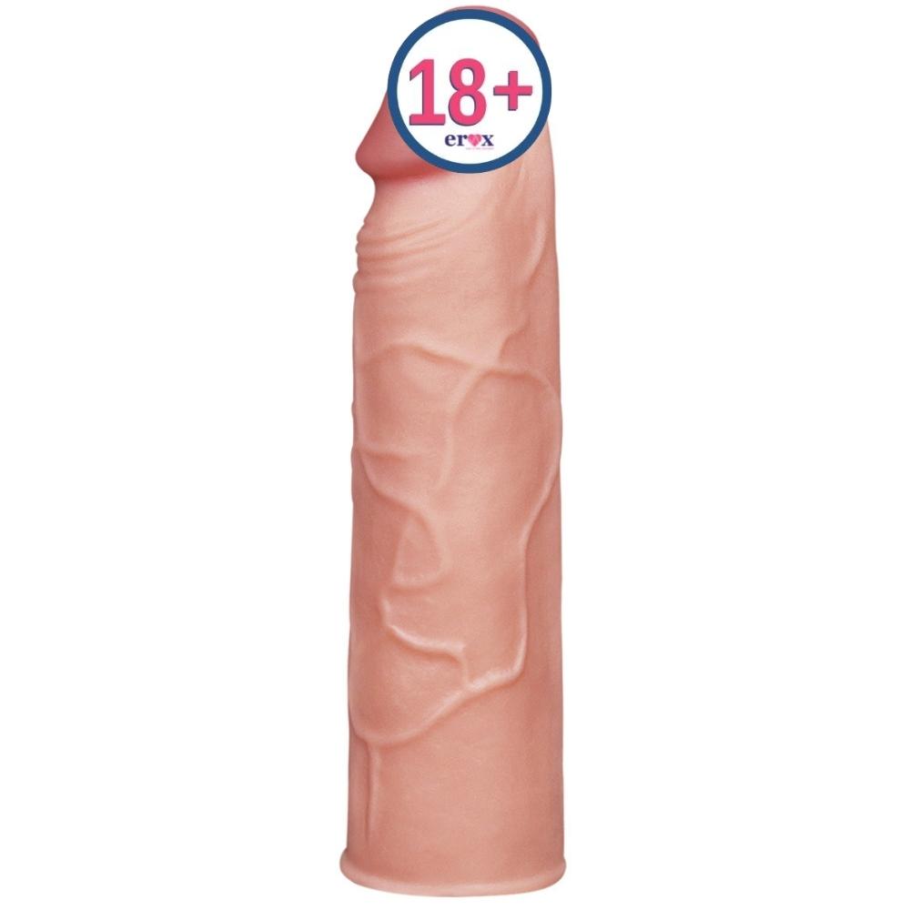 Lovetoy Pleasure X-Tender 3 cm Dolgulu Realistik Penis Kılıfı
