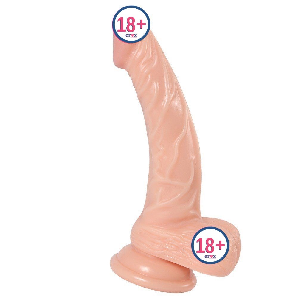 Dildo Series Dick 18.5 Cm Eğik Realistik Dildo