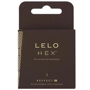 Lelo Hex Box 3 Pcs. XL Doğal Lateks Prezervatif Kondom