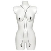 Fetish Collection Harness With Clamps Erojen Bölge Klipsi
