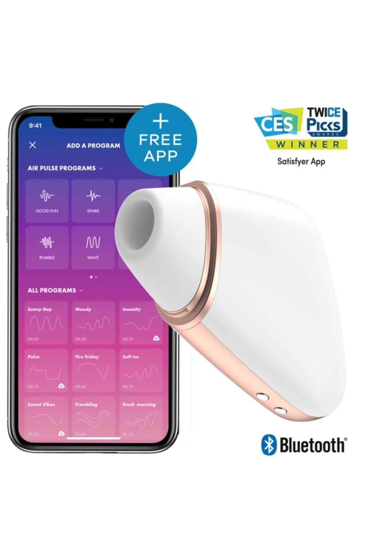 Love Triangle Air Pulse Stimulatör App Kontrol Vibratör