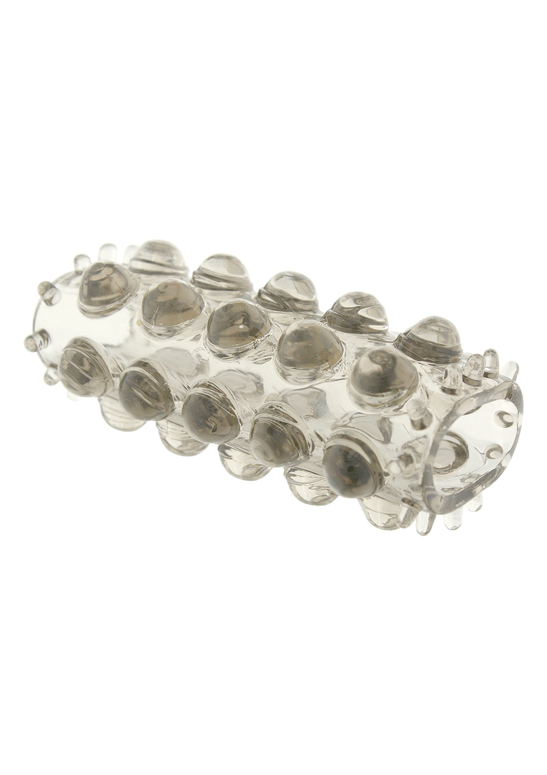 Toy Joy Super Strech Tırtıklı Silikon Yarım Penis Kılıfı Grey