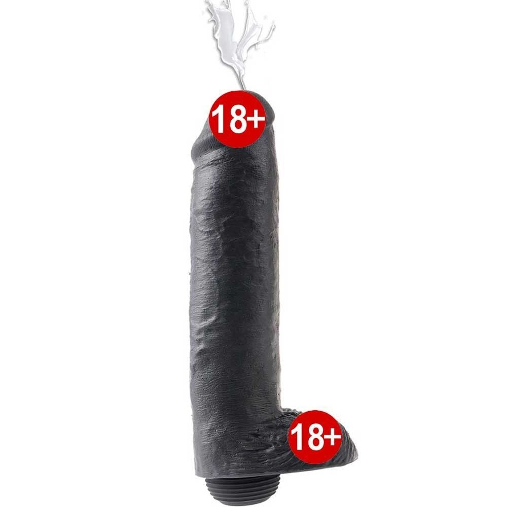 Pipedream King Cock Squirting Black Boşalabilir Amerikan Penis 28 cm