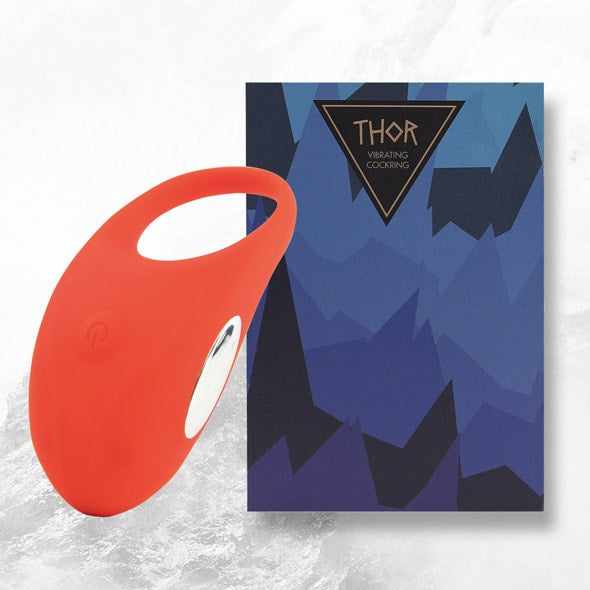 Feelztoys Thor Cock Ring Titreşimli Penis Halkası Red