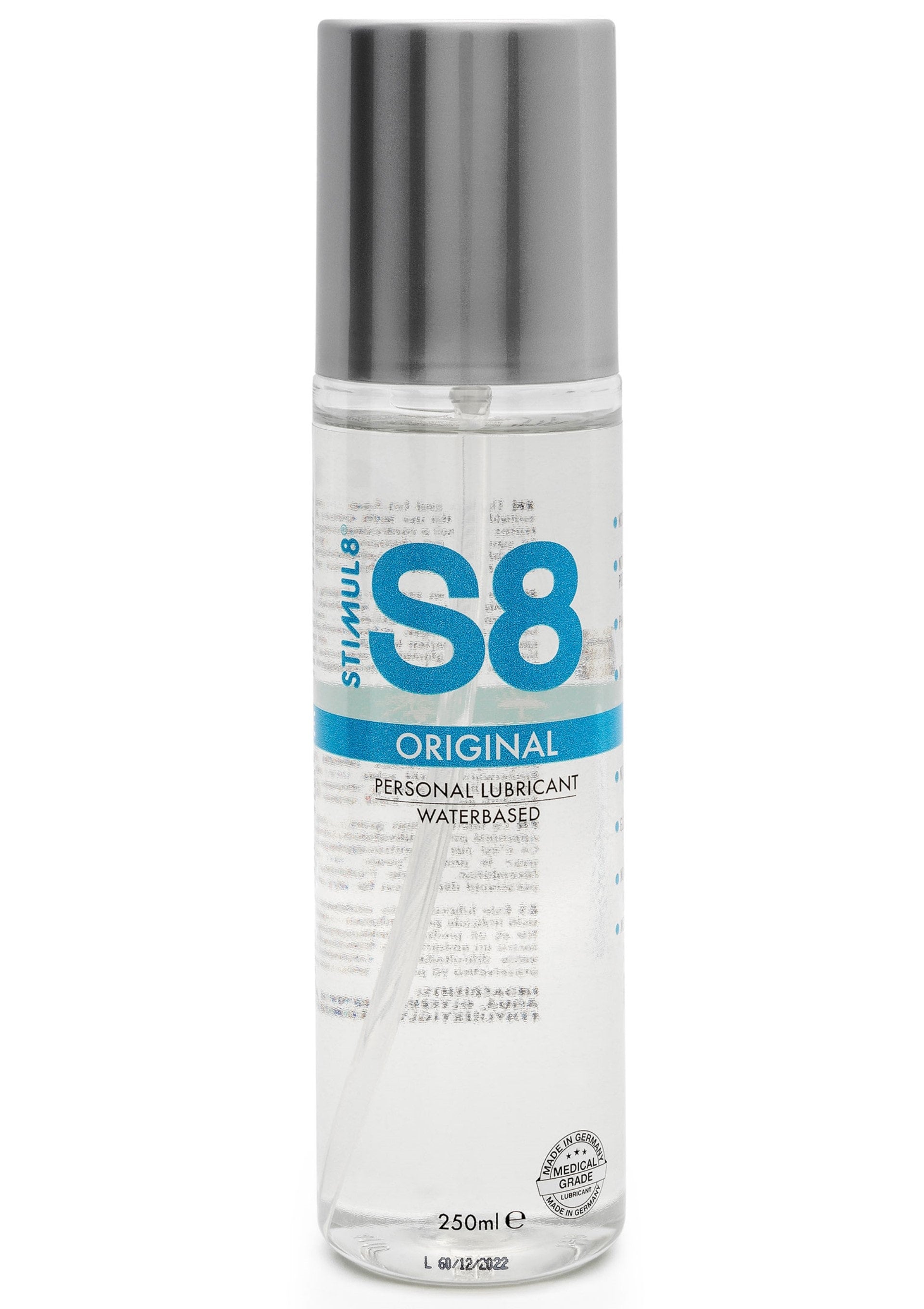 S8 Waterbased Lube 250ml Doğal Kayganlaştırıcı