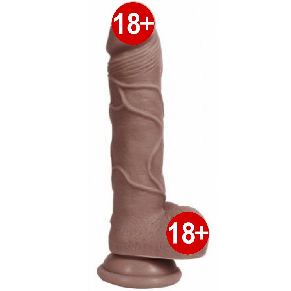Dildo Series Beats 20 cm Pure Silikon Vantuzlu Realistik Penis Dildo