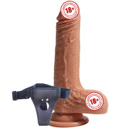 Shequ Crowley Dildo Series Belden Bağlamalı 18 cm Strapon Realistik Penis