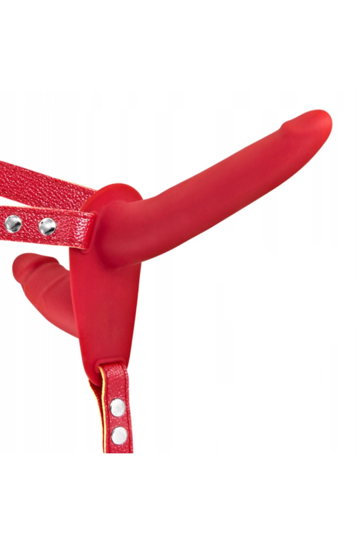 Double Penetrix Strap-On Biseksuel Dildo Straples Strap-on-Red
