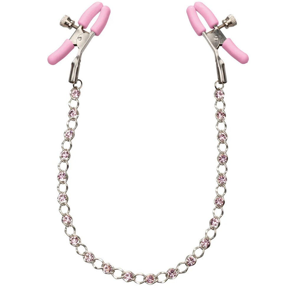 Calexotics Crystal Chain Nipple Clamps Göğüs Klipsi
