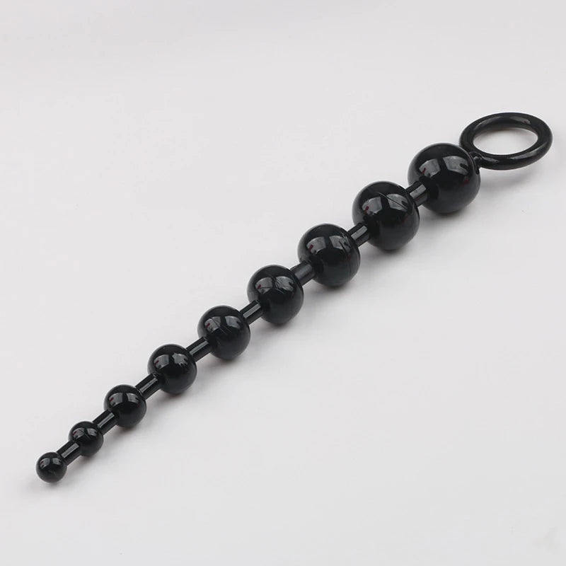 Exovid Anal Beads Siyah Kademeli Anal Zevk Topu