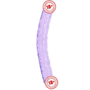 Doc Johnson Crystal Jellies 30 Cm Çift Taraflı Realistik Jel Penis-Mor