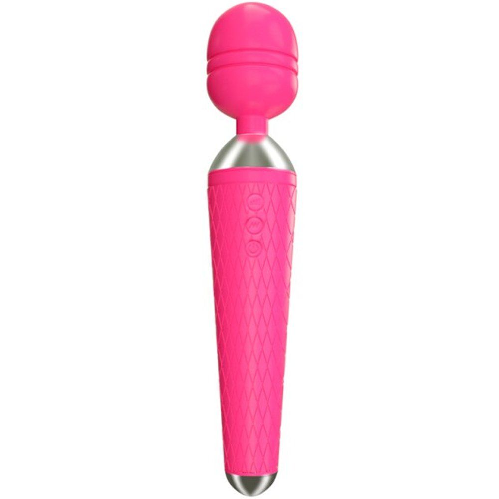 Wi-Wand Yüksek Titreşimli Güçlü Medikal Silikon Masaj Wand Vibratör Pembe