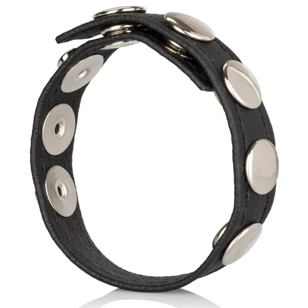 Calexotics Leather Multi-Snap Ring Deri Penis Halkası