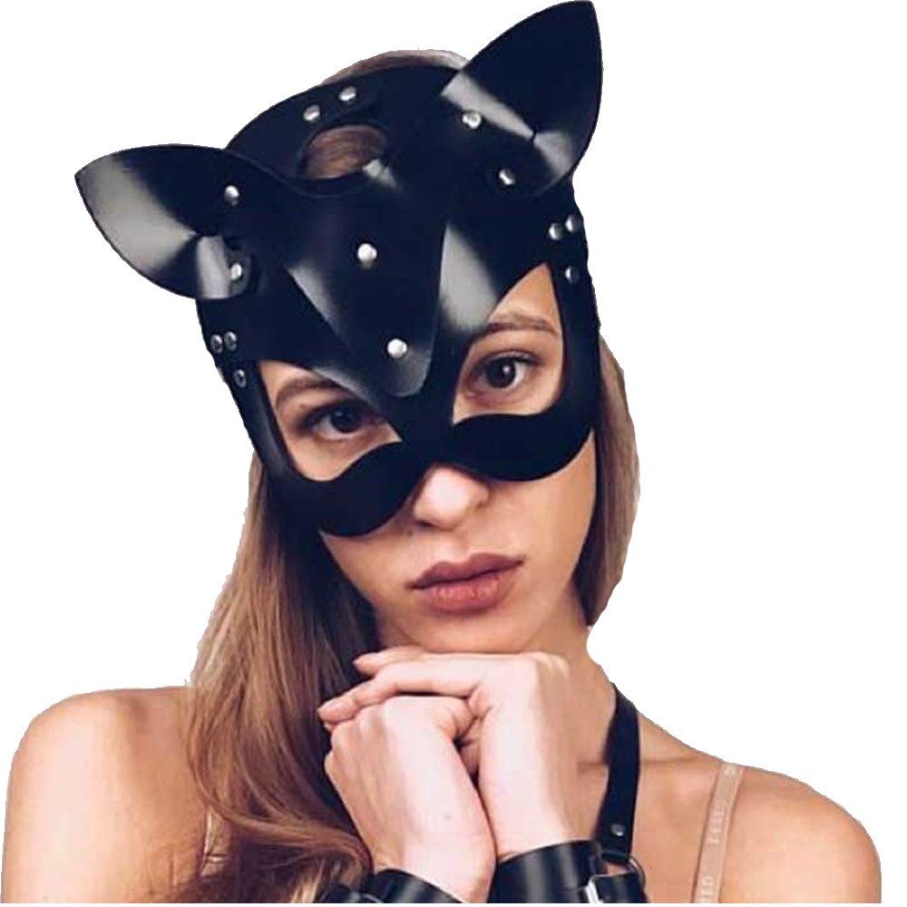 Fetish Game Siyah Kedi Kız Maskesi