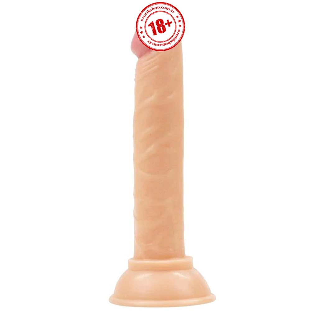 Erox Jelly Silicone 14.5 cm Anal ve Vajinal Realistik Penis-Purple