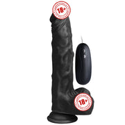 Xise Dildo Series Victory Hero 24 cm Titreşimli Realistik Penis XS-WBC10005-Black